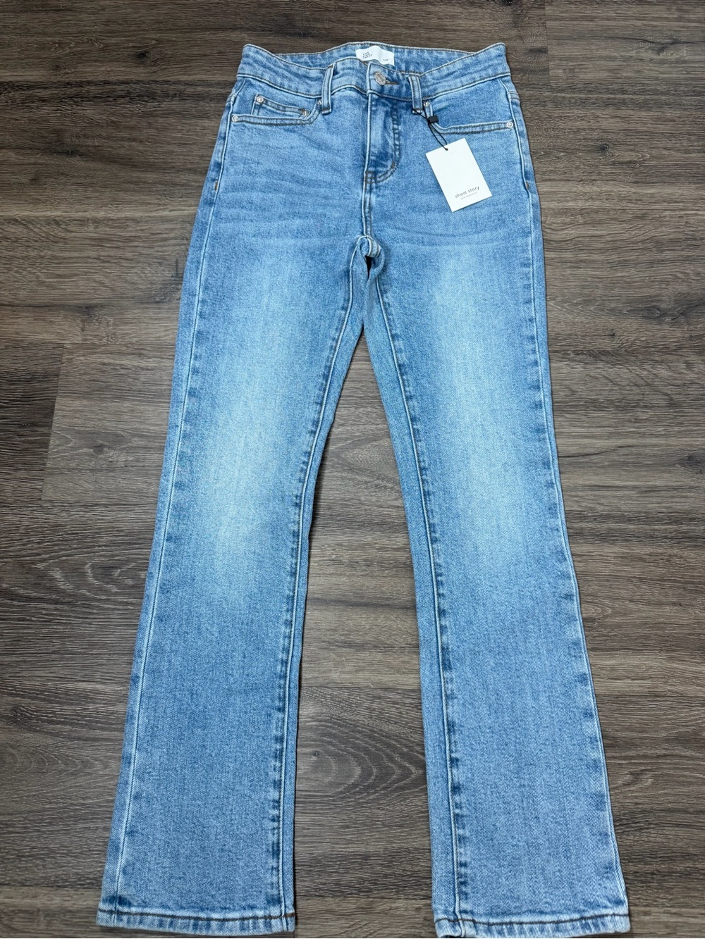 The Fine Print Jeans 25P Petite High Rise Straight Bootcut NWT